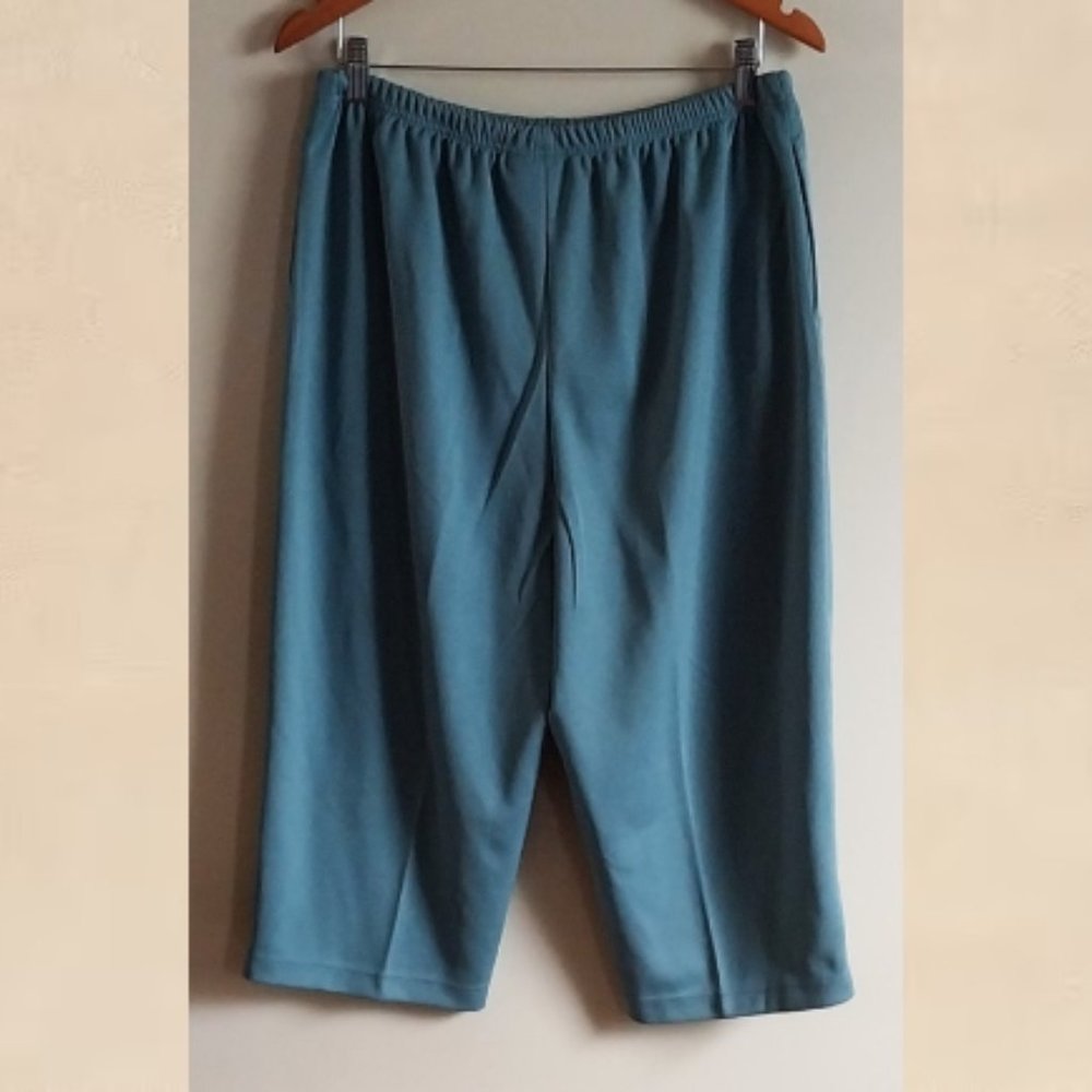 Blair Capri Pants Size 18MS Sea Green Pedal Pusher Casual Leisure Travel Holiday - Picture 2 of 5